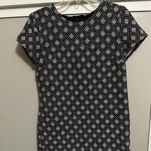 Banana Republic black and white dress